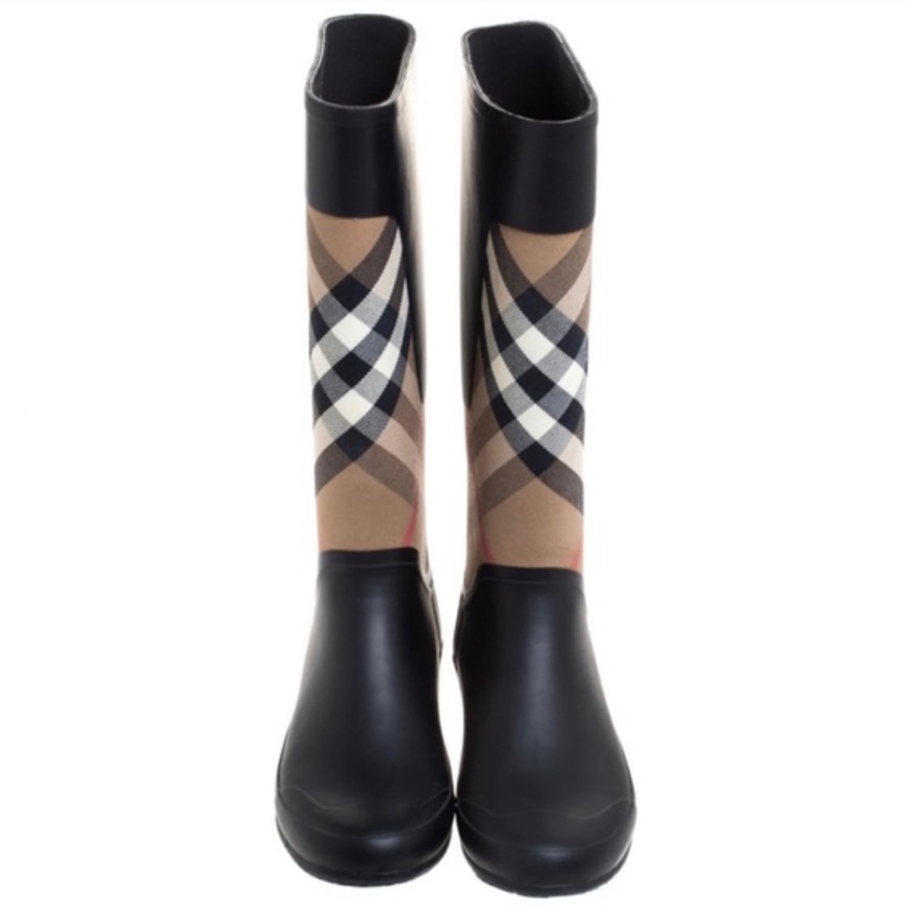 Burberry rain boots